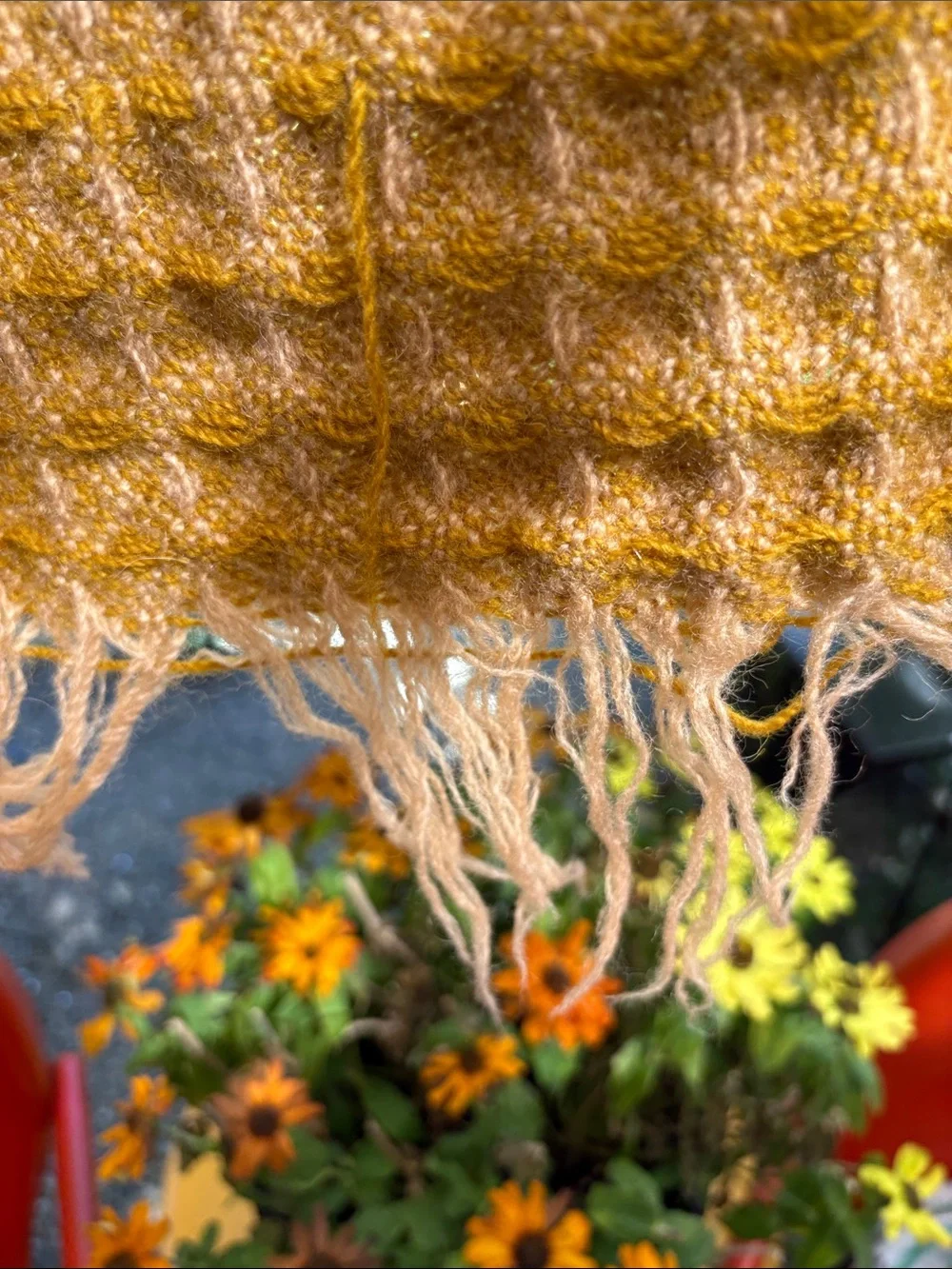 Vintage cozy waffle